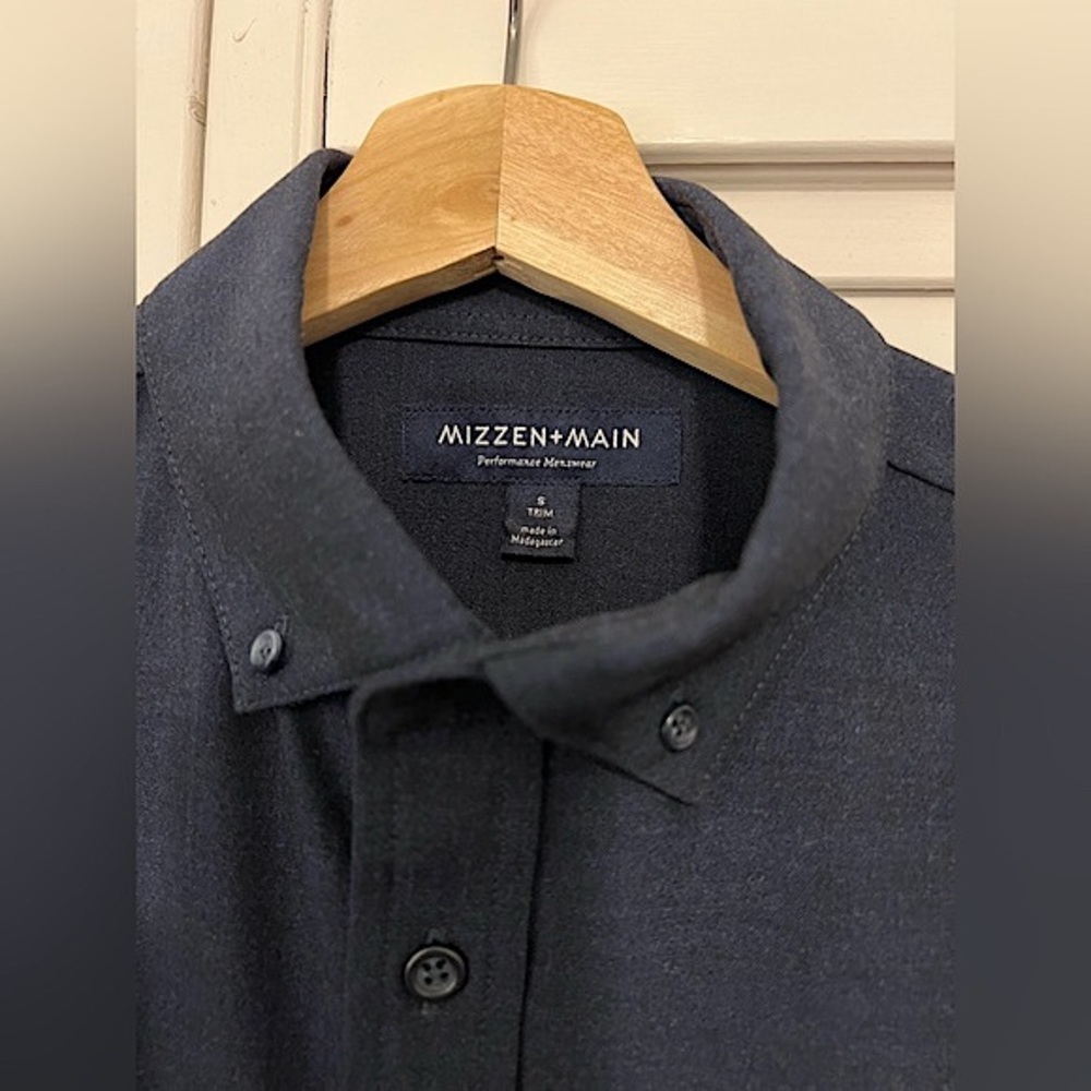 Mizzen & Main City Flannel Navy Heather (S Trim)